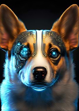 Cyborg Corgi Dog