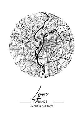 Lyon City Map