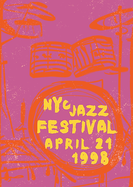 New York City Jazz Poster