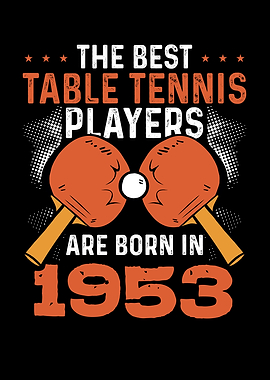 Table tennis player 1953