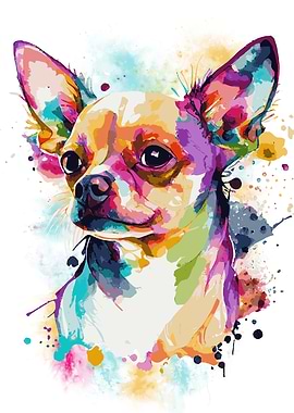Abstract Chihuahua Dog