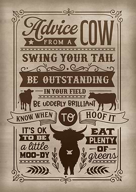 Advice from a cow