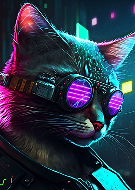 Neon Cat