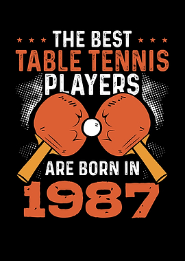 Table tennis player 1987