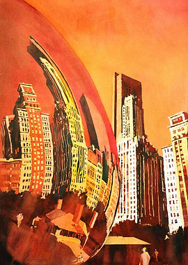 Chicago Skyline artwork