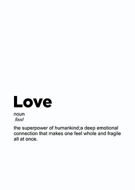 love definition poster