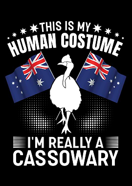 Retro Cassowary Bird