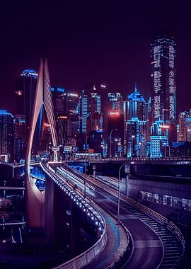 City Night Futuristic
