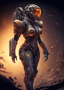 Mars Astronaut Cyborg