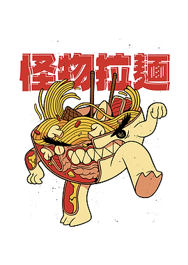 Ramen Bowl Monster japan