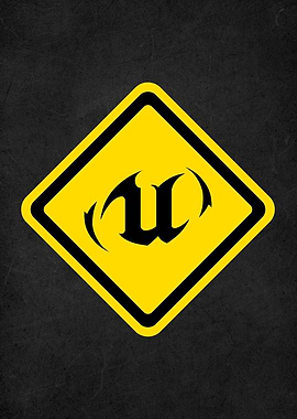 unreal engine road sign