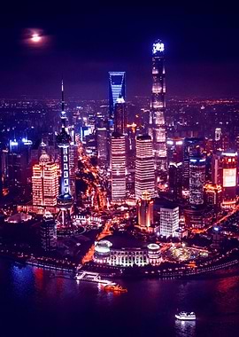 City Night Futuristic