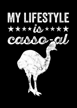 Retro Cassowary Bird