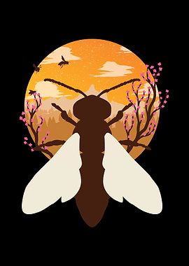 Bee minimal landscape