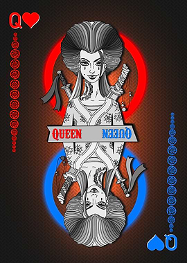 Queen of hearts card