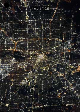 Houston at night