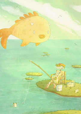 Elijah the fishing robot