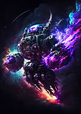 Nightmare cosmic robot