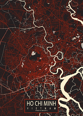Ho Chi Minh Map Vector
