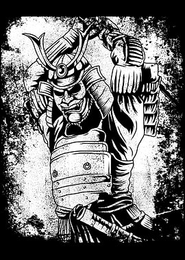 Vintage Samurai Warrior