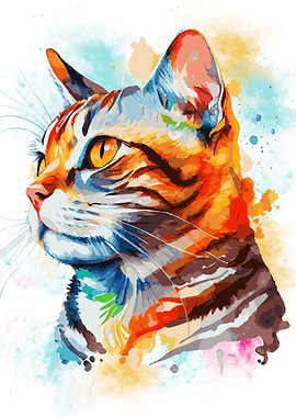 American Shorthair Cat Art