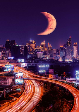 City Night Futuristic