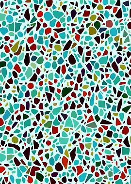 Turquoise Terrazzo Mosaic