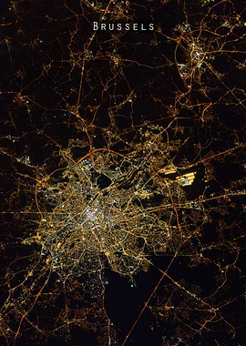 Brussels at night