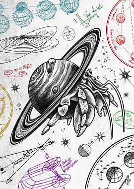 Astronomy Hermit Crab W