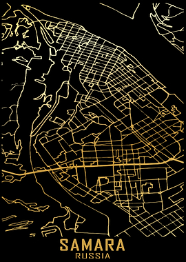 Samara Russia City Map