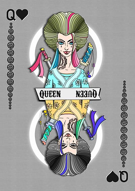 Queen of hearts poker