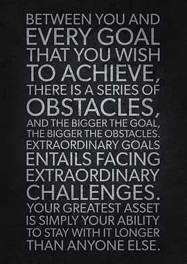 Goals vs Obstacles