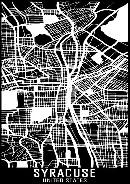 Syracuse USA City Map