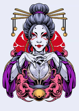 Kabuki Girl Cyberpunk