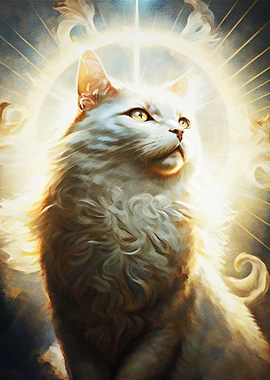 Cat of power surrounded