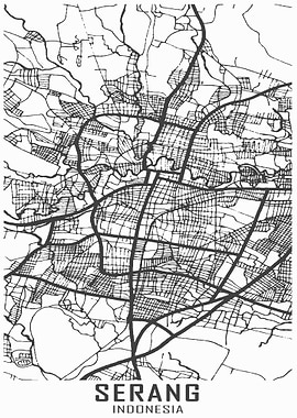 Serang Indonesia City Map