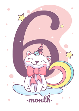 Cute unicorn cats birthday