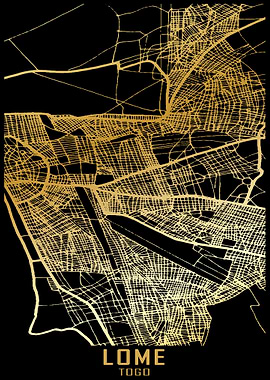 Lome Togo City Map