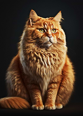 Cat posing for camera