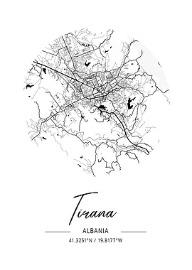 Tirana City Map