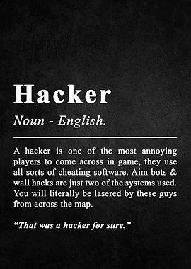 Hacker Boys Game Room Text