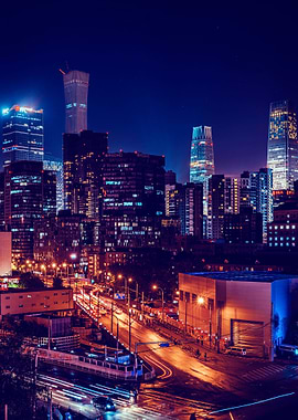 City Night Futuristic