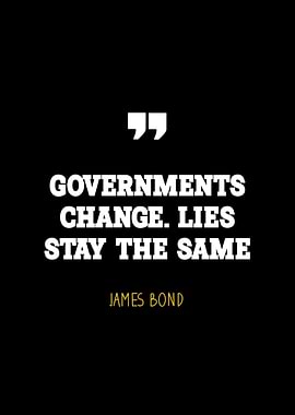 James Bond quote