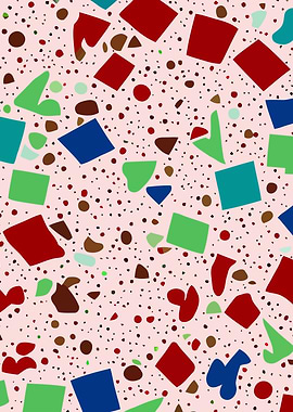 Messy Pinkish Terrazzo