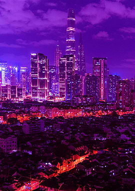 City Night Futuristic
