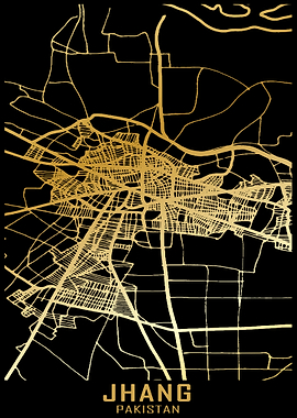 Jhang Pakistan City Map