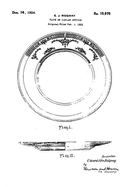 Retro Vintage Plate Patent