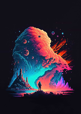 Astronaut on a new planet