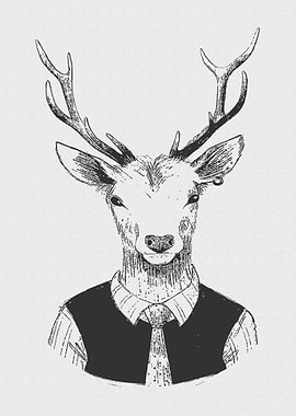 Vintage Sketch Animal