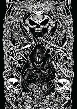 skull satan 666